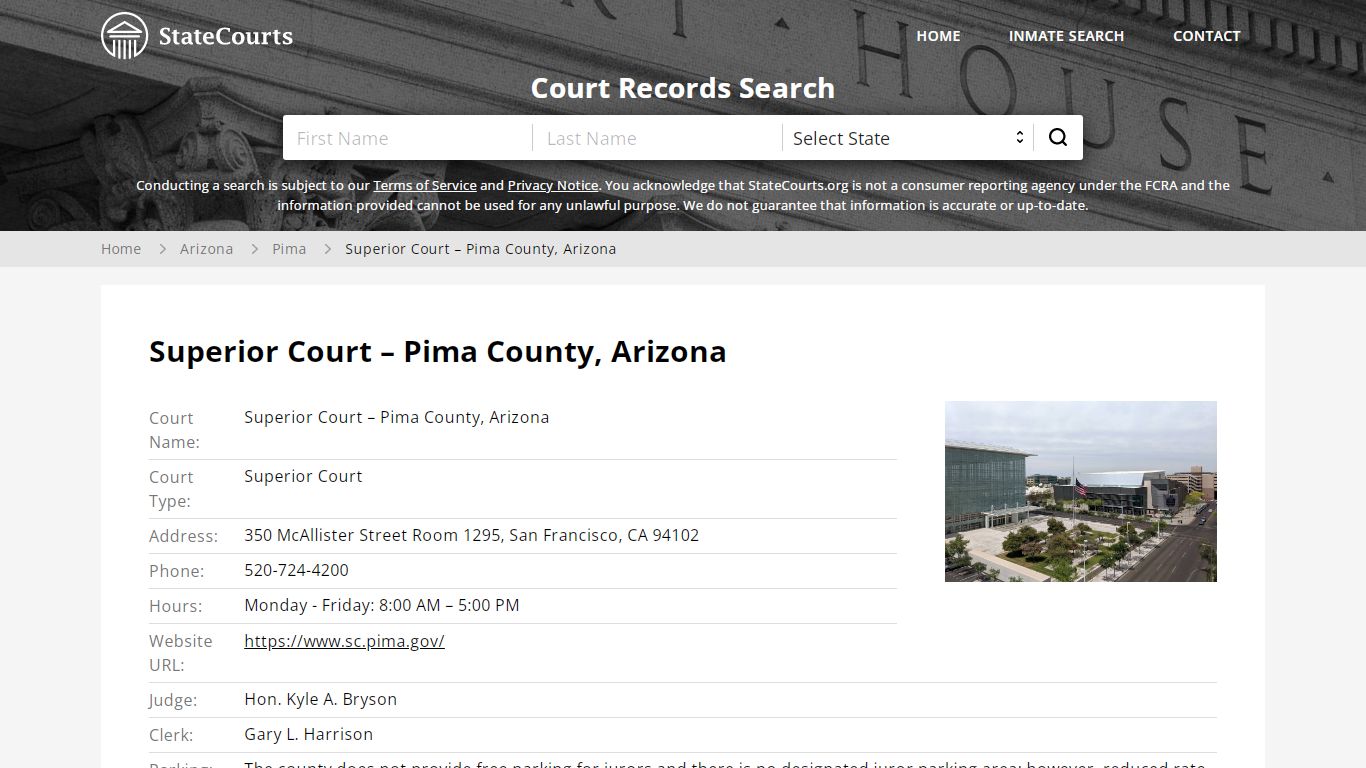 Superior Court – Pima County, Arizona, Pima County, AZ - StateCourts